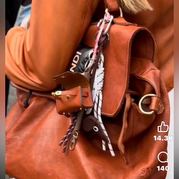 ALEXANDER WANG MINI ROXY Bag CAGED SUEDE KEYCHAIN PINK NWT $600 # 1 - Picture 3 of 16